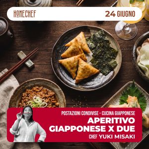 Aperitivo giapponese per due - Postazioni condivise 24/06/27